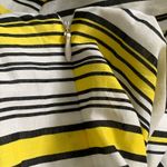 Nine West Dress Yellow Black White Striped Cap Sleeve Summer Dress Size 4 NEW Photo 8