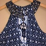 INC  Blue Rhinestone halter top Photo 1