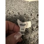 Aerie  V-Neck Sweater Women's Size Large Gray Loose Knit Crochet Oversized Mesh Photo 2