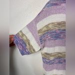 Heartloom  Tight Knit Cropped Striped Sweater Size M Photo 3