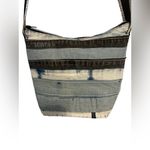 Handmade Striped  denim strips Women's Crossbody Bag Photo 3