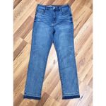 Pilcro High Rise Cigarette Jean Slim Straight Leg High Waist Raw Hem Size 31 Photo 1