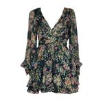 ROCOCO SAND Jane Botta Romper, Black Floral, XS Green Photo 5