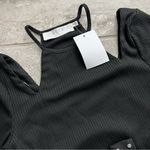 ASTR  Halter Neck Cutout Bodysuit Long Sleeve, Black Size S NEW Photo 1