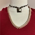 Fashion Bug Women’s Y2K Grunge Embroidered Red Hooded Shirt Photo 1