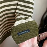 Scotch & Soda  Olive and White Striped Sweater Photo 2