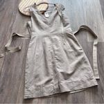 Banana Republic  linen blend sheath‎ dress beige sleeveless Photo 5