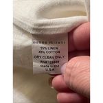 Donna Mizani Linen Blend White Ruffle Wrap Dress XS Photo 3