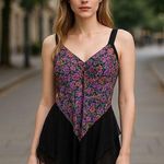 Vintage Y2K Circa 2000 Lingerie Night Gown Teddy Medium Purple Photo 1