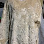 Wound Up Cream Holiday Fleece Top Photo 1