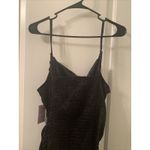 Wild Fable  Womens Black Leopard Satin Sleeveless with Ruched Bodycon Dress Sz XL Photo 7