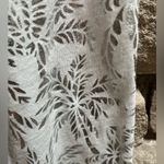 J.Crew white silver metallic palm tree print t shirt cotton modal white xs Photo 6