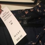 For Cynthia  NWT navy skirt with dark tan birds Photo 2