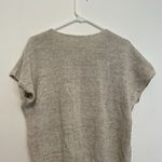 VINTAGE KORET Cream Beige Floral Short Dolman Sleeve Linen Cotton Sweater PETITE Pink Size undefined Photo 9