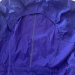 Athleta womens small blue windbreaker lightweight jacket coat athletic gym basic Photo 8