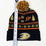 NHL Anaheim Ducks Logo Knit Beanie Cuffed with Pom Winter Photo 6