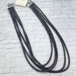 Amrita Singh  Siena 5 Strand Gunmetal Necklace Photo 0