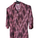 Vintage Wanted Clothing Y2K Retro Button Front MIDI Dress Size M Pink Size M Photo 1