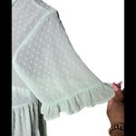 Torrid  Green Clip Dot Ruffle Kimono Photo 2