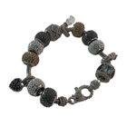 Judith Ripka  Fully Completed Charm Bracelet Natural Stones Sterling Silver Photo 2