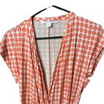 Diane Von Furstenberg  Silk Jersey Mindy Peach White Wrap Dress Size 8 Photo 8