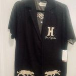 Honor The Gift Women's Size XL Jungle Camp Oversized Shirt & Matching Shorts NWT Black Photo 0