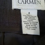 Carmen Marc Valvo Denim Pencil Skirt Size 4 Photo 2