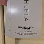 Athleta NWT Womens Sea Salt Rice Pearls Clean Full Bikini Bottom Large Photo 5