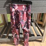 Balance Collection  Floral Activewear Ankle Leggings with Pockets Size S Photo 4
