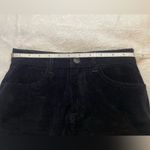 Brandy Melville  Mini Skirt Black Corduroy Sz Sm Distressed hem Photo 5
