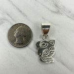 Vintage Mexico Silver Tone Mayan Dog Animal Glyph Pendant Southwestern ✨ Photo 3
