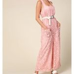 Anthropologie ‎ Line and Dot pink lace jumpsuit size small Photo 2