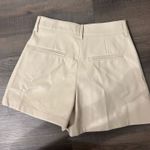 Forever 21 Cream Leather Shorts Photo 1