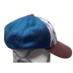 Ariat  SnapBack Cap Brown Blue  Cactus Print Adjustable Casual Trucker Hat Womens Photo 2