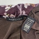 Do Everything In Love O/S One Size Brown - Floral Trim Velvet Kimono Cardigan Photo 4