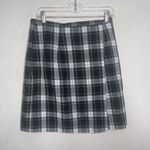 Tracy Evans  Skirt Size 12 Green Black White Plaid Tartan Short Knee High School Photo 1