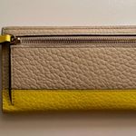 Kate Spade Leather Wallet Tan & Yellow Spencer Leather Bifold Wallet Photo 3