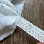 ZARA White Ribbed Top w Bow Photo 3