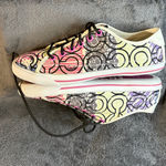 Coach Multicolor Graphic Sneakers with Black Laces Sz 9B Photo 9