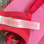PINK - Victoria's Secret PINK Victoria’s Secret Wear Everywhere Super Push Up Bra Red Tropical 34D Photo 5