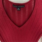 Banana Republic  V Neck Wine Red Sweater Delicate Knit Photo 1