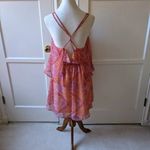 Ecote Tiered Chiffon Boho Dress Womens Size XS Fully Lined Spaghetti Str… Photo 3