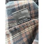 Jenni Kayne Classic Plaid Flannel Shirt Brown and Black Cotton Size XXL Photo 9