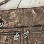 Brighton  Barbados Hobo Metallic Bronze Pebbled Leather Bag Roomy & Pockets Photo 9