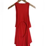 Anthropologie Puella Orange Tiered Tank Midi Dress Size XS Striped Open Back Photo 5