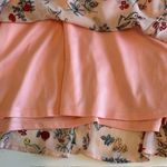 Disney  Beauty and The Beast Belle Floral Print Dress Bell Sleeve Pink Mini Sz L‎ Photo 12