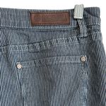 Rock & Roll Denim Jeans Size 28x34 High Rise Flare Leg Blue Stripe Boho Hippie Photo 4