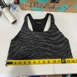 Terez Hi-Shine Racerback Sports Bra in Show Your Stripes Black/Gray Womens Large Photo 7