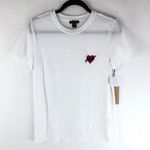 Halogen Womens T Shirt Top Mom Heart Arrow Crew Neck Short Sleeve White M Photo 0