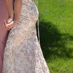 Colette Sparkly Gold And White Prom Dress Size 00 Photo 5